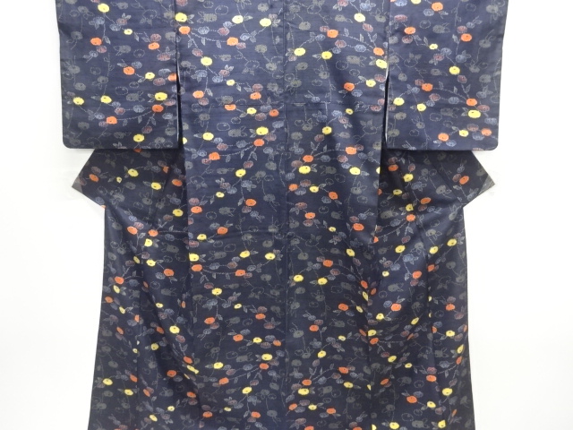 JAPANESE KIMONO / TSUMUGI / WOVEN MANJUJIKU